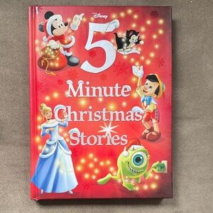 Disney Red Holiday 5 Minute Christmas Stories Picture Book